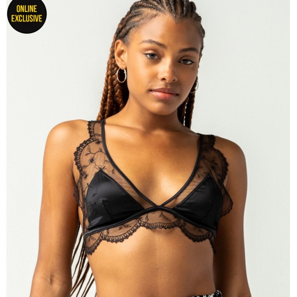 ❤️Free People When In Rome lace-trimmed bralette bra top sz S NWT